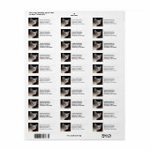 Étiquette Modèle photo Instagram personnalisé (Feuille entière)