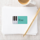 Étiquette Modèle Piano Keys (En situation)