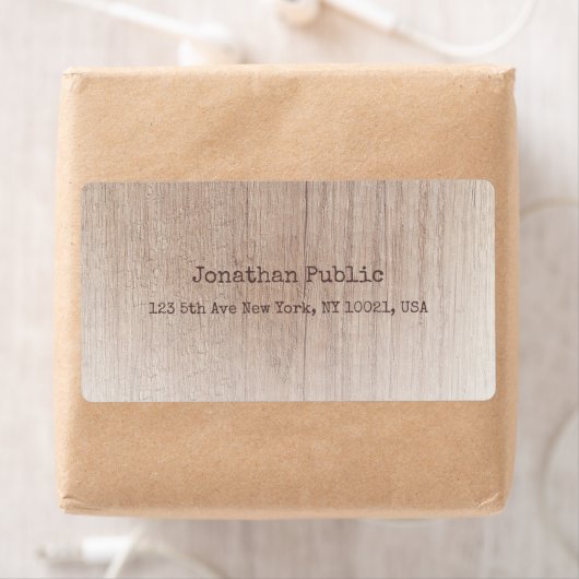 Étiquette Modèle texte Brown (En situation)