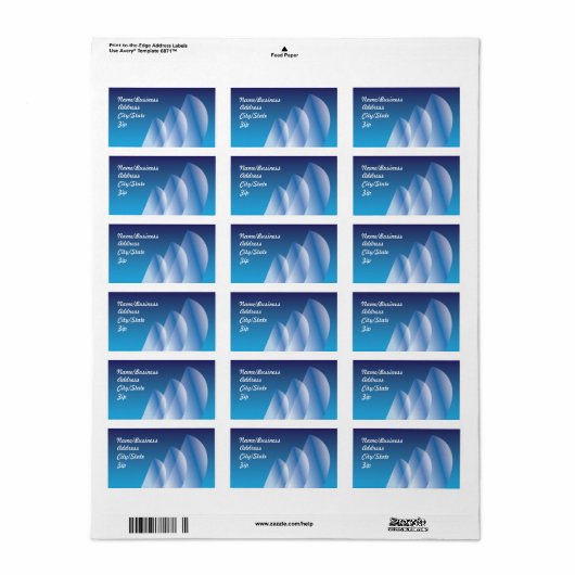 Étiquette Modèle_Tri-Voile (Feuille entière)