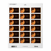 Étiquette Modèle Yin Yang Gold (Feuille entière)