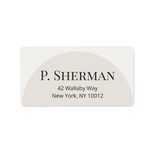Étiquette Modern Arch Address Labels (Devant)
