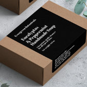 Étiquette Modern Black Soap Packaging Label