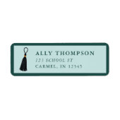 Étiquette Modern Blue Graduation Cap Tassel  (Devant)