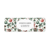 Étiquette Modern Festive Holiday Simple Rustic Boho (Devant)