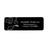 Étiquette Modern Hand Drawn Graduation Invitation Return (Devant)