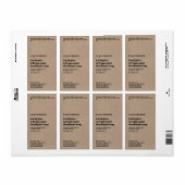 Étiquette Modern Kraft Paper Style Soap Packaging Label (Feuille entière)