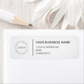 Étiquette Modern Professional Business Return Address (En situation)