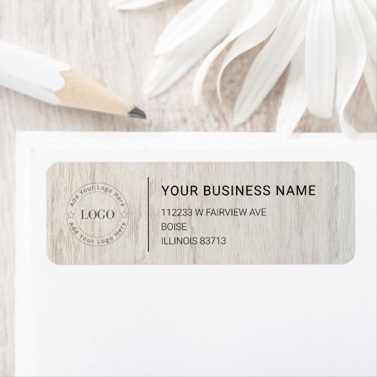 Étiquette Modern Professional Business Return Address (En situation)