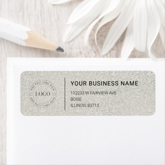 Étiquette Modern Professional Business Return Address (En situation)