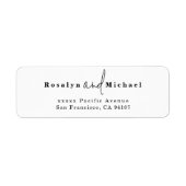 Étiquette Modern Return Address Labels (Devant)