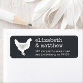 Étiquette Modern Rustic Country Farmhouse Adresse du Mariage (En situation)