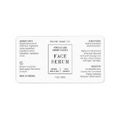 Étiquette Modern Simple 1 OZ 30ML Dropper Bottle Label (Devant)