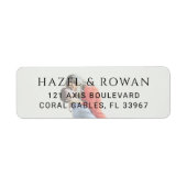 Étiquette Modern Simple Photo Wedding (Devant)