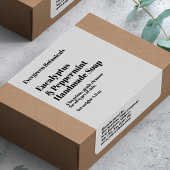 Étiquette Modern White Soap Packaging Label