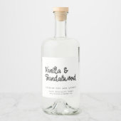 Étiquette moderne à bougie de soja blanc (Devant)