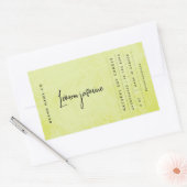 Étiquette moderne citron vert rustique (Enveloppe)