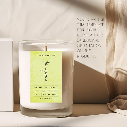 Étiquette moderne citron vert rustique