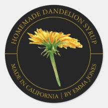 Étiquette moderne Dandelion