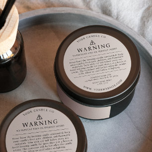 Étiquette moderne d'avertissement d'emballage de b