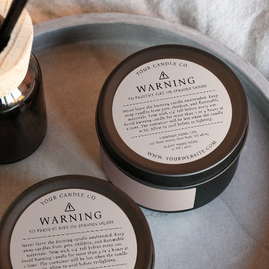 Étiquette moderne d'avertissement d'emballage de b