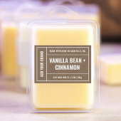 Étiquette moderne de 3 x 2 pouces Kraft papier à c