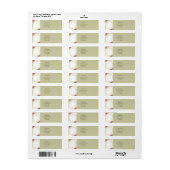 Étiquette Moderne Elégant Floral Rustic (Feuille entière)