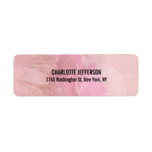 Étiquette Moderne élégant professionnel tendance rose rose