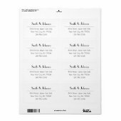 Étiquette Moderne Elegant Simple Office Livraison Profession (Feuille entière)