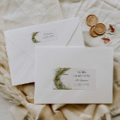 Étiquette Moderne élégante couronne de Noël Adresse de retou