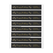 Étiquette moderne enveloppé de vacances (Feuille)