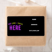 ÉTIQUETTE MODERNE ET MODERNE PERSONNALISABLE NOIR VÉRIFIÉ (En situation)