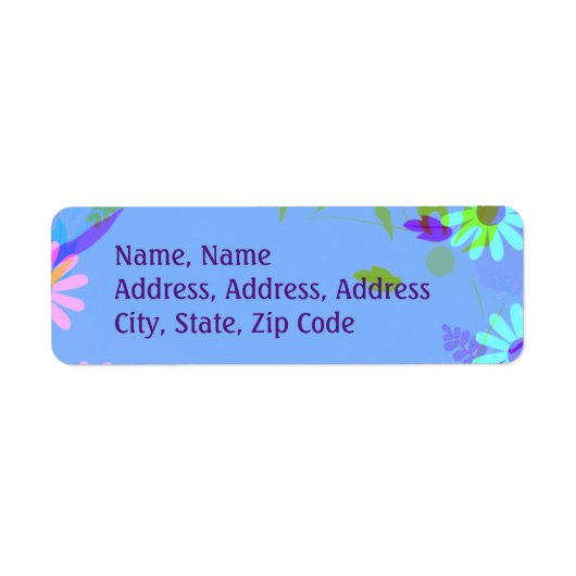 Étiquette Moderne Floral Wreath Salutations Postage (Devant)