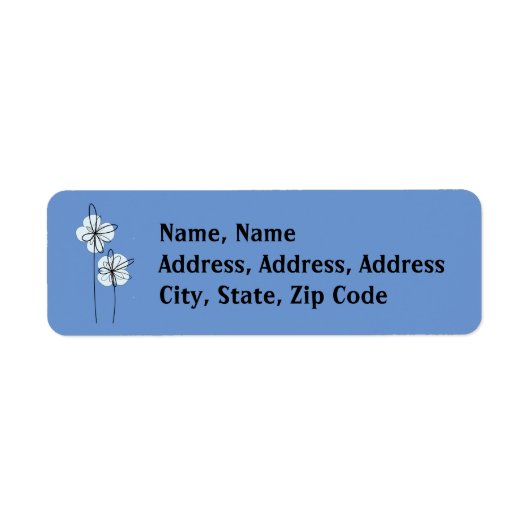 Étiquette Moderne Floral Wreath Salutations Postage (Devant)