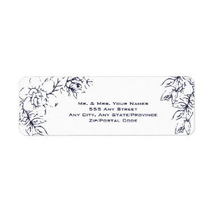 Étiquette Moderne, Gardenia, Marine et Blush, Mariage