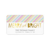 ÉTIQUETTE MODERNE joyeux & brillant gras couleur f (Devant)