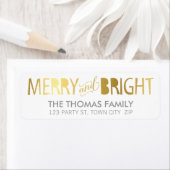 ÉTIQUETTE MODERNE joyeux & brillant gras feuille o (En situation)