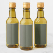 Étiquette moderne Moss Green double tonalité - Per (Bouteilles)