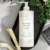 Étiquette moderne simple à main pour le corps lave