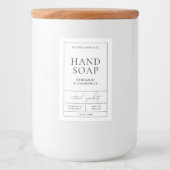 Étiquette moderne simple à main pour le corps lave (Devant)