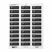 Étiquette Moderne Simple Grey Graduation Cap Classe de 20XX (Feuille entière)