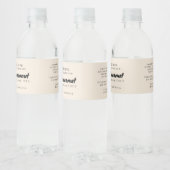 Étiquette moderne soap beige ingrédients d'emballa (Bouteilles)