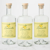 Étiquette moderne tendance Limoncello pour petite  (Bouteilles)