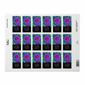 Étiquette Modes de vie - Art Neurographique Motif 2 (Feuille entière)