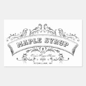 Étiquette modifiable pour le sirop d'érable (Devant)