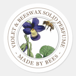 Étiquette modifiable réaliste Bee et Violet Lip Gl