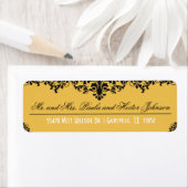 Étiquette Modifier l'étiquette d'adresse de retour couleur A (En situation)