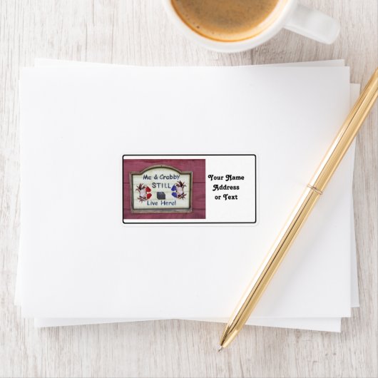 Étiquette Moi Et Crabby (En situation)