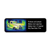 Étiquette Moins Vintage Automobile (Devant)