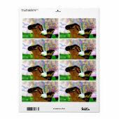 Étiquette Mon ami (Feuille entière)